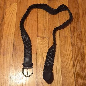 FINAL PRICE dark brown braided belt